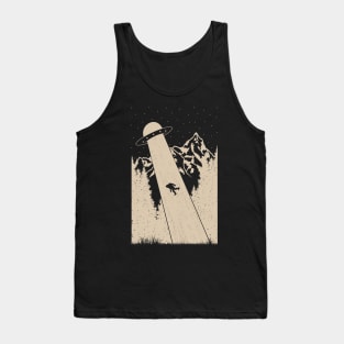 Bigfoot Ufo Abduction Tank Top